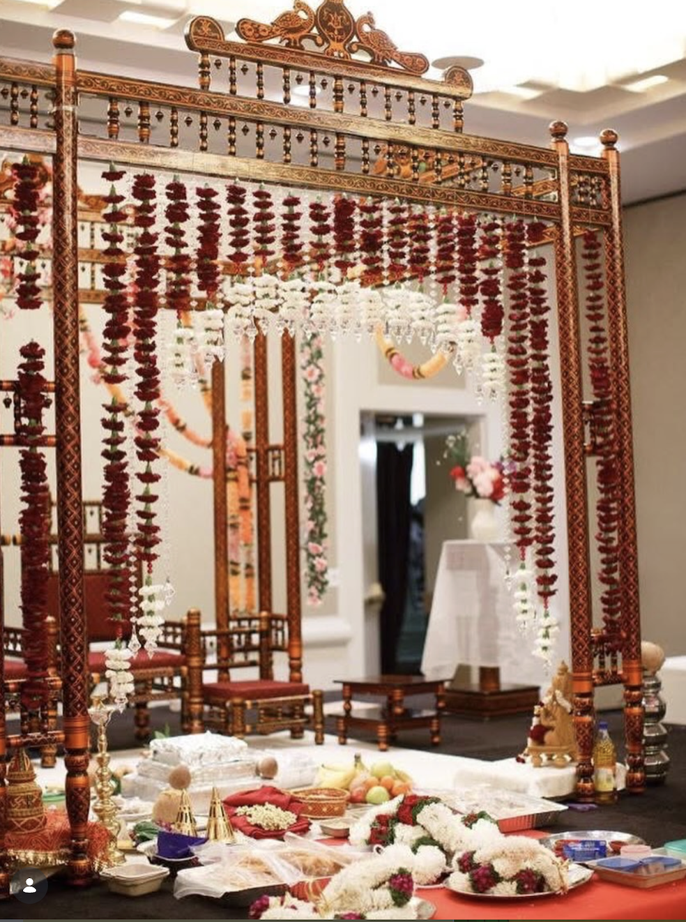Wedding mandap décor